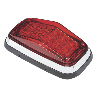 Luz de Advertencia LED / 8 x 4" (203.2 x 101.6 mm) / 12 LEDs / 11 Patrones / 12-30 VDC / IP67 / SAE J845 J595