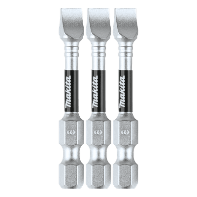 Punta plana SL IMPACT-XPS / 8 mm / 3 piezas / Acero alta resistencia / Tratamiento anti-corrosión E-00882 MAKITA