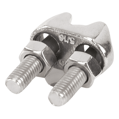 Tensor de acero forjado / Gancho-argolla / Rosca 3/8" x 6" (152 mm) / Carga 320 kg / Cumple norma FF-T-791B NUDO-516-MJSS Syscom