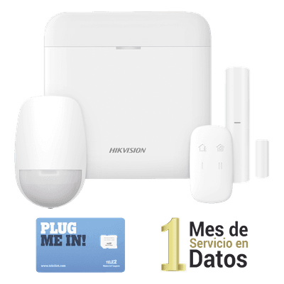 Kit de Alarma Inalámbrico / 48 Zonas / GSM 3G/4G / Wi-Fi 2.4 GHz / Cifrado AES-128 / 433 MHz / Batería de Respaldo DS-PWA48-KSD HIKVISION