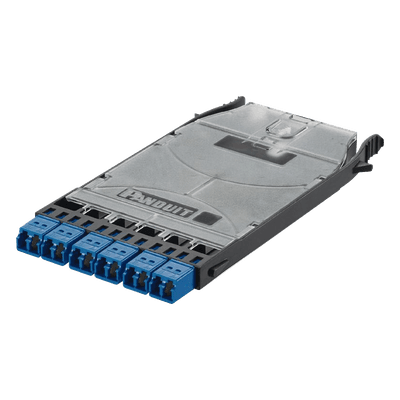 Cassette de Fibra Óptica / 6 Puertos LC Duplex / 12 Fibras Monomodo OS2 / Empalme por Fusión / 500 Ciclos de Conexión / 0.35 dB Pérdida de Inserción FHS9N-12-10N PANDUIT