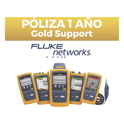 Póliza de Soporte Gold / 1 Año / Certificador de Fibra Óptica CFP-Q-ADD / Calibración Anual / Reparación y Reemplazo de Accesorios GLD-CFP-Q-ADD FLUKE NETWORKS