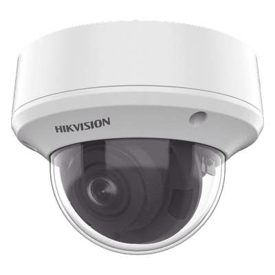 Domo TURBOHD 5 Megapixel / Lente Motorizado 2.7 - 13.5 mm / IR EXIR 40 mts (131 ft) / TVI-AHD-CVI-CVBS / IK10 / IP67 / dWDR / 12 Vcc / 24 VCA DS-2CE5AH0T-AVPIT3ZF(C) HIKVISION