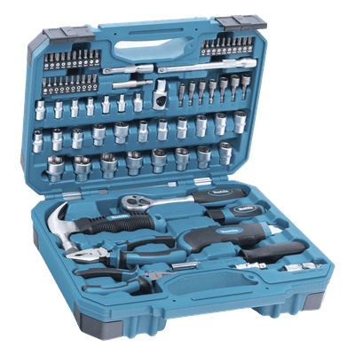 Juego de herramientas manuales / 76 piezas / Acero de alta resistencia / Brocas y puntas para metal, concreto y madera / Maletín organizador E-10899 MAKITA