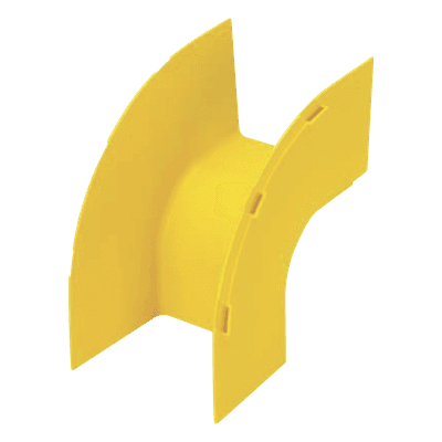 Bajada Vertical Exterior 90° / Canaleta 4x4 / Radio Curvatura 50.8 mm / PC/ABS / Amarillo
