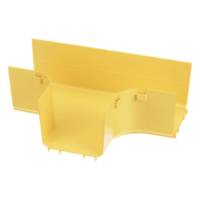 Accesorio en T Horizontal / Ángulos 90° / Radio de Curvatura 50.8 mm / Para Canaleta 4x4 / Color Amarillo FRT4X4LYL PANDUIT
