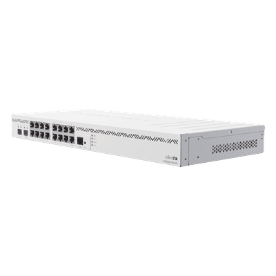 Cloud Core Router / 16 Puertos Gigabit / 2 SFP+ 10G / CPU 4 Núcleos 1.7 GHz / 4 GB DDR4 / Dual PSU CCR2004-16G-2S+ MIKROTIK