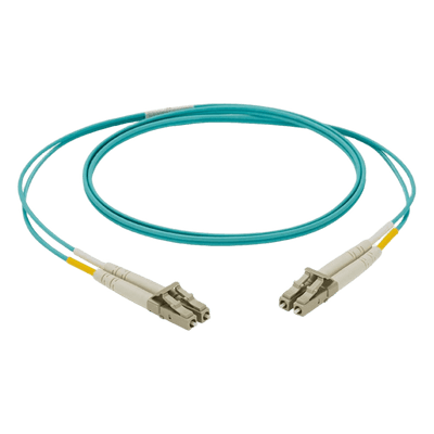 Jumper de Fibra Óptica / Multimodo OM3 50/125 µm / LC-LC Dúplex / LSZH / Aqua / 3 m (9.84 pies) / 1.6 mm NKFPX2ELLLSM003 PANDUIT