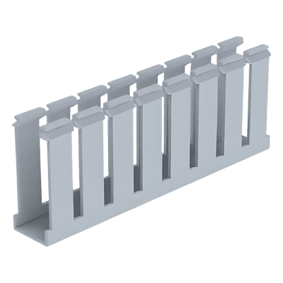 Canaleta Ranurada de PVC / 1.25 in Ancho / 3.12 in Alto / 1800 mm (5.9 ft) Largo / Tipo G / Gris G1X1LG6 PANDUIT