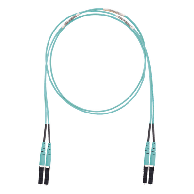 Jumper de Fibra Óptica / Multimodo OM3 50/125 / LC-LC Dúplex / LSZH / 10 m (32.81 ft) / Aqua FX2ELLNLNSNM010 PANDUIT