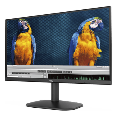 Monitor LED de 23.8" VESA, Resolución 1920 x 1080 Pixeles, Entradas de Video VGA/HDMI. Panel VA LCD Backlight LED. Ultra Delgado 24B2XHM AOC