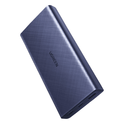 Batería Portátil / 20000mAh / PD 45W / Dual USB-C + USB-A / Celdas ATL / Azul 80304 UGREEN