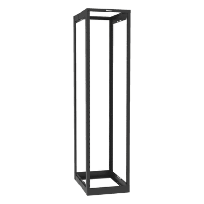 Rack de Cuatro Postes / 45 Unidades de Rack / Profundidad Ajustable 23 a 42 in / Carga Estática 907.2 kg / Rieles Roscados #12-24 / Estándar 19"