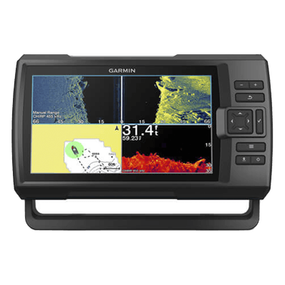 Ecosonda / Pantalla 9' / Transductor GT52HW-TM / CHIRP 50/77/200 kHz / ClearVü 260/455/800 kHz / IPX7 10-02554-01 GARMIN