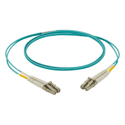 Jumper de Fibra Óptica / Multimodo OM4 50/125 / LC-LC Duplex / LSZH / 2 m (6.56 ft) / Color Aqua NKFPZ22LLLSM002 PANDUIT