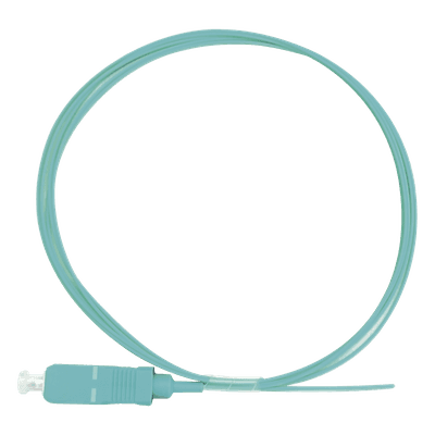 Pigtail de Fibra Óptica / SC/UPC Simplex / OM3 50/125 / Tight Buffer 900µm / PVC / 1 Metro (3.28 Pies)