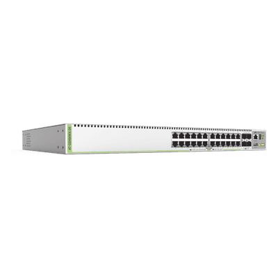 (GS980MX/28) Switch Stack L3, 24 puertos 10/100/1000-T, 4 Puertos SFP+ 10G, Fuente de poder fija AT-GS980MX28-10 ALLIED TELESIS