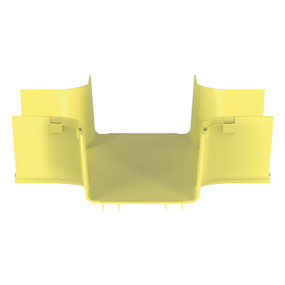 Accesorio de Canalización / 4 Vías Horizontal / Curvatura 90° / Radio 50.8 mm (2 in) / ABS / 368.3 mm (14.4 in) / Amarillo FRFWC6X4LYL PANDUIT