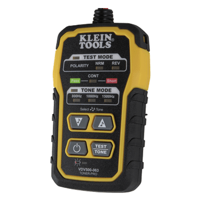 Generador de Tono / 5 Cadencias / RJ11-RJ45 / Prueba Continuidad y Polaridad / ABN en Ángulo VDV500063 KLEIN TOOLS