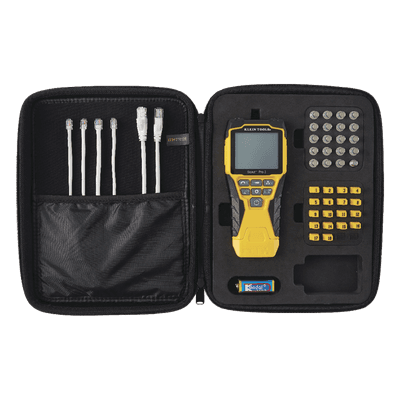 Probador de Cables / Coaxial, Voz, Datos y Video / Longitud 610 m (2001 ft) / 18 Puntos de Desconexión / POE y Voltaje / LCD Retroiluminada VDV-501-852 KLEIN TOOLS