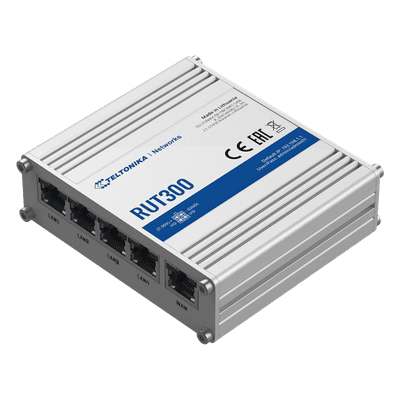 Router Industrial VPN, 5 Puertos 10/100 Mbps RUT300 TELTONIKA