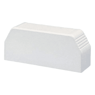 Tapa Final para Canaleta / PVC Rígido / UL94 V-0 / FT4 / 111.8 x 47.2 x 4.8 mm / Blanco