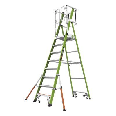 Escalera Fija / Fibra de Vidrio / 8' (2.4m) / Jaula de Seguridad / 300 lbs CAGE-FIX-8FT Little Giant Ladder Systems