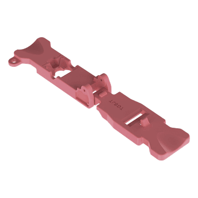 Herramienta de Terminación de Jacks / Ángulo 45° / Nylon Reforzado con Fibra de Vidrio / 2.86 x 0.63 pulgadas / Capacidad 45 Cápsulas / Color Rojo Rubí TGSJT PANDUIT