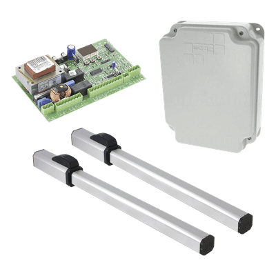 Kit de Operadores Hidráulicos / Uso Continuo / Fuerza 5000 N / Hoja 1.8 m (5.9 ft) / 55 Ciclos/Hora / IP55 FAAC-422-CBAC FAAC