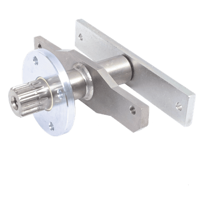 Conjunto de Eje de Salida / Par Máximo 400 Nm (std) / 300 Nm (rápida) / Longitud de Barra hasta 5 m (16.4 ft) / Tiempo de Apertura 5.7 s (std) / 2.9 s (rápida) / Velocidad Angular 0.28 rad/s (std) / 0.54 rad/s (rápida)