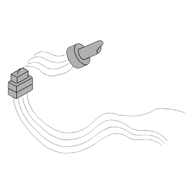 Cable de motor / 1.2 m (3.9 ft) / Barrera serie 615 / Aislante industrial / Conexión estable 7514225 FAAC