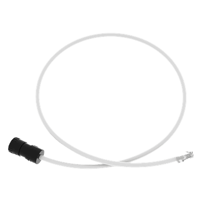 Cable de Conexión en Campo Jack a Plug RJ45 / Cat 6A / CMP Plenum / 1 m (3.28 ft) / Blanco FC-ICCP1MWH PANDUIT