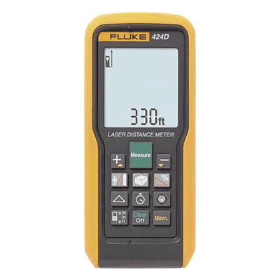 Medidor de distancia láser / Alcance 100m (330 ft) / Precisión ±1 mm / Pantalla LCD 4 líneas / IP54 / Sensor inclinación 360° FLUKE-424DESPR FLUKE