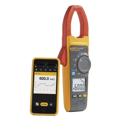 Amperímetro de Gancho / 600A TRMS CA/CC / Bluetooth / CAT III 1000V / CAT IV 600V / Mandíbula 34mm FLUKE-374FC FLUKE