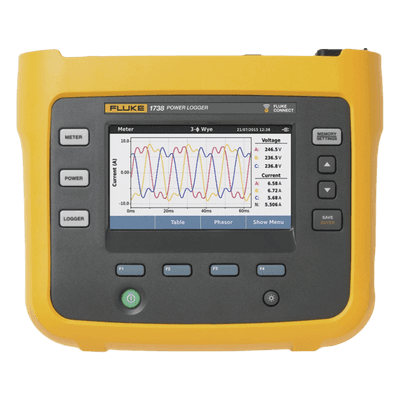 Registrador Trifásico de Calidad Eléctrica / Wi-Fi y Bluetooth / Sonda Flexible 1500 A / Software Energy Analyze Plus FLUKE-1738/EUS FLUKE
