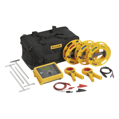 Comprobador de Resistencia de Tierra / Medición sin Picas / Métodos 3 y 4 Hilos / Resistividad de Terreno / Pantalla LCD Retroiluminada FLUKE-1623-2KIT FLUKE