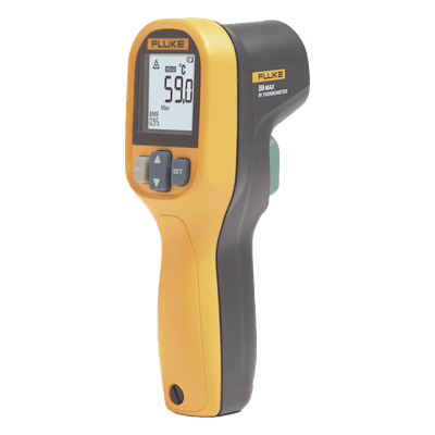 Termómetro Infrarrojo / Rango -30°C a 350°C (-22°F a 662°F) / Precisión ±2% / Relación D:P 10:1 / IP40 / Resistencia Caída 1 m (3.3 ft) FLUKE-59MAXESP FLUKE