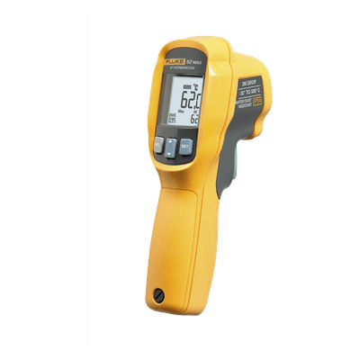Termómetro Infrarrojo / Rango -30°C a 500°C / Precisión ±1.0% / IP54 / Resistencia Caída 3 m (9.8 ft) / Resolución Óptica 10:1 FLUKE-62MAXESPR FLUKE