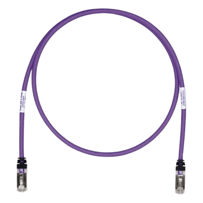 Patch Cord Cat6A / Blindado S/FTP / 26 AWG / 3.05 m (10 pies) / CM/LS0H / Violeta