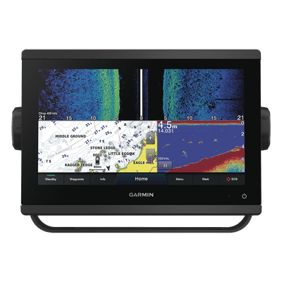 Plotter con Ecosonda / Pantalla Táctil 9" / CHIRP ClearVü SideVü / Potencia 1 kW / GPS GLONASS 10 Hz / Red NMEA 2000 10-02366-02 GARMIN