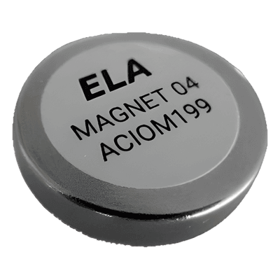 Imán Permanente para Sensor Magnético / Detección hasta 12 mm / Adhesivo Delrin / Ø40 mm + Ø30 mm MAGNET04 ELA Innovation