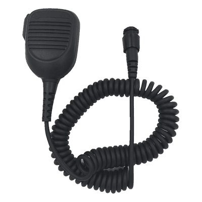 Micrófono para Radio Móvil / Conector Redondo Multipolo / IP54 / Cable Kevlar 40 kg / PTT para Guantes / Diseño Retráctil TXM214 TXPRO