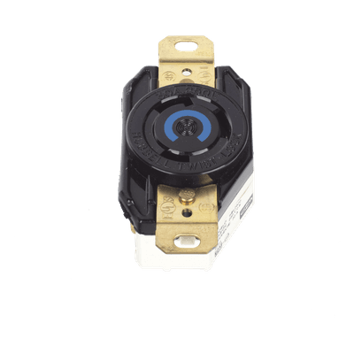 Receptáculo Industrial de Media Vuelta / 30 A / 250 V CA / 2 Polos 3 Hilos / NEMA L6-30R / IP20 / Montaje a Pared HUB-HBL-2620 HUBBELL