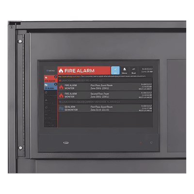 Pantalla Táctil de Control de Red / 10 Pulgadas HD / 1024 x 600 / 2,000 Zonas / 10,000 Eventos / 24 VCC NCD NOTIFIER