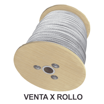 Cable de Retenida / 5/16" / Carga a Ruptura 3632 kg (8000 lb) / 7 Hilos Trenzados / Galvanizado Clase A / Carrete 2000 m (6561.7 ft) S-RET-516CAM/2000 CAMESA