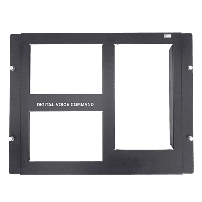 Placa de Revestimiento / Acero Calibre 16 / 439 x 439 mm (17.3 x 17.3 in) / Gabinetes CAB-4 / Negro DPA-2B NOTIFIER