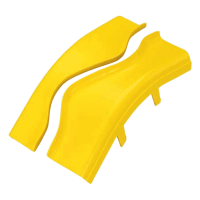 Tapa de Bajada Vertical / Ángulo 45° / Canaleta 4x4 / Radio de Curvatura 50.8 mm (2') / Color Amarillo / Sin Herramientas FROV45SC4LYL PANDUIT