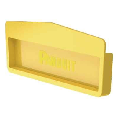Tapa Final para Canaleta / 12x4 / Instalación a Presión / 50.8 mm Radio de Curvatura / 13.4 cm x 2.4 cm x 35 cm / Amarillo FREC12X4LYL PANDUIT