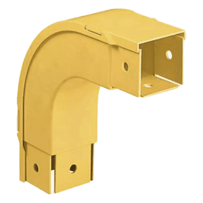 Bajada Vertical Exterior / Ángulo 90° / Radio de Curvatura 50.8 mm / Altura 176.3 mm / Canaleta 2x2 / Amarillo FOVRA2X2LYL PANDUIT