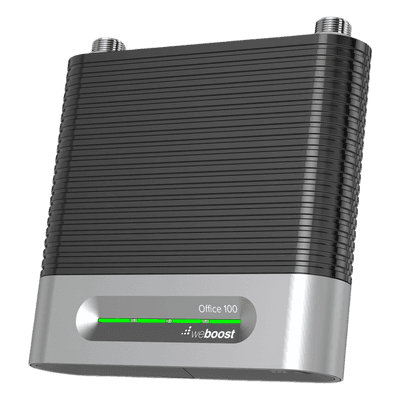 Amplificador Office 100 para 4G, 3G, 2G y llamada VoLTE y convencional. Especial para personalizarlo con antenas, cables y accesorios de acuerdo al requerimiento de la instalación. Puede cubrir áreas de hasta 3000 Metros Cuadrados 530-060 WILSONPRO / WEBOOST